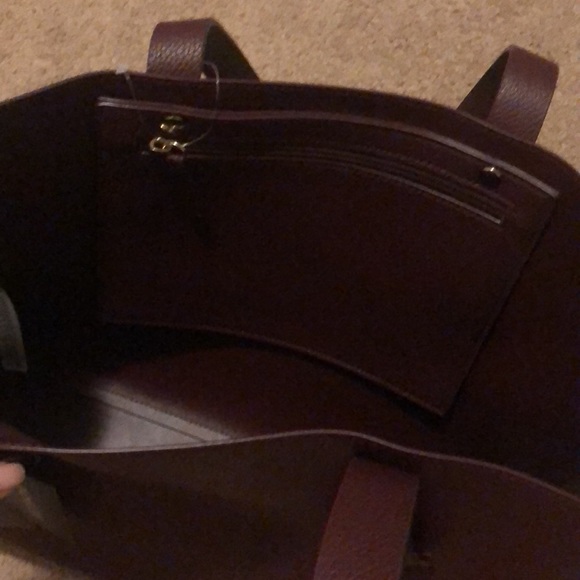 Rachel Zoe Burgundy Tote Bag - Picture 11 of 12